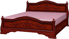 кровать, Кровать из массива Карина-1 с выкатными ящиками 900*2000
